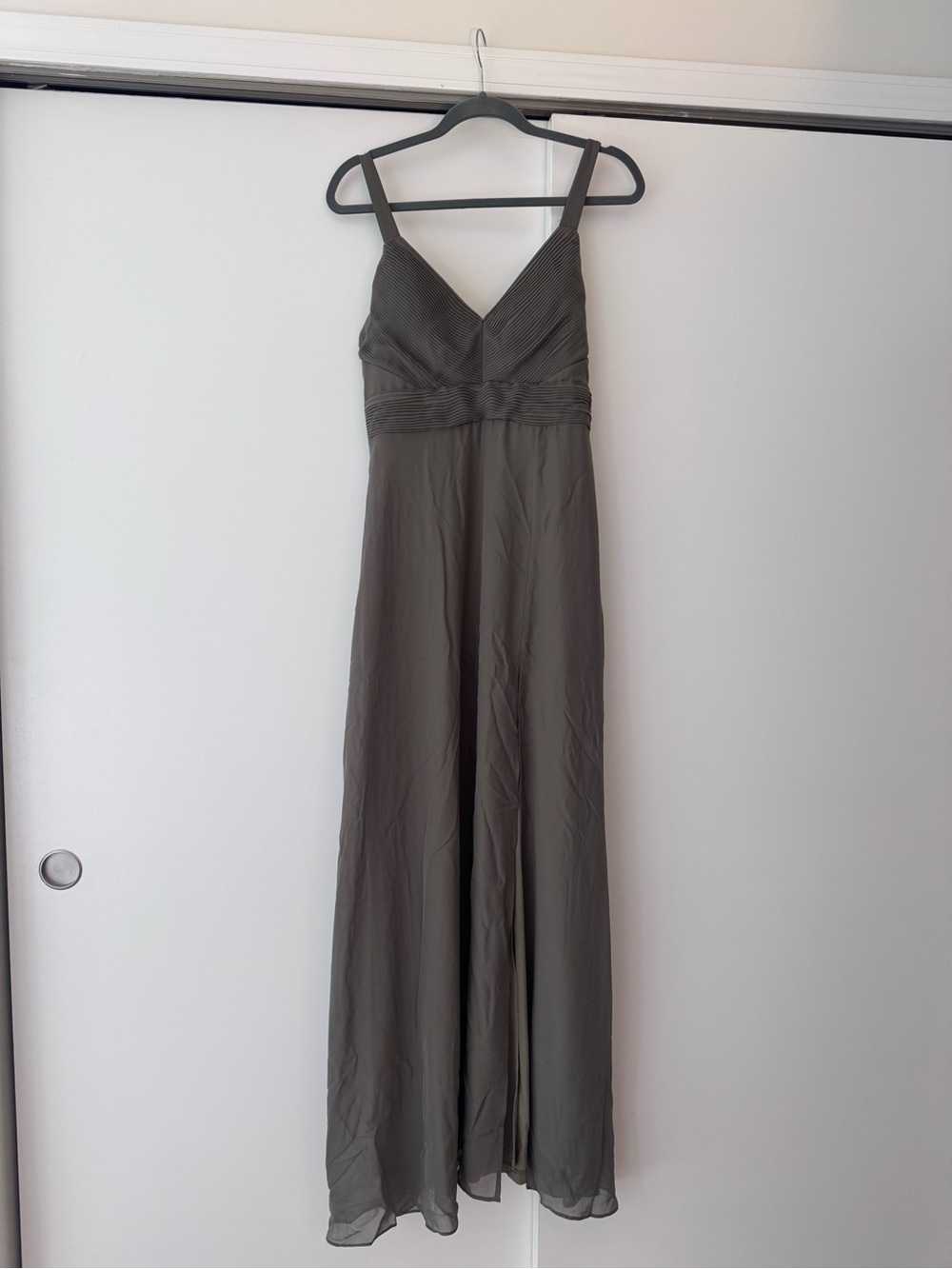 Birdy Grey Moss Green Chiffon Dress - Deborah Style NWT